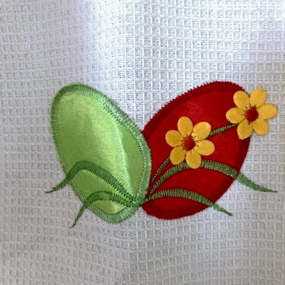 Crochet dress hand towel, Easter theme dish towel - Picture 9 of 10